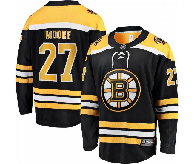 John Moore Boston Bruins Fanatics Branded Home Breakaway Player Jersey - Black