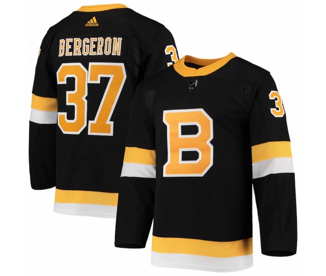 Boston Bruins Patrice Bergeron Men's adidas Black Alternate Authentic Player Jersey