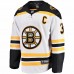 Boston Bruins Patrice Bergeron Men's Fanatics Branded White Away Captain Premier Breakaway Player Jersey