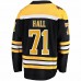 Boston Bruins Taylor Hall Men's Fanatics Branded Black 2017/18 Home Breakaway Replica Jersey