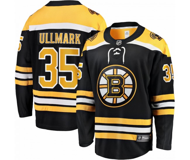 Boston Bruins Linus Ullmark Men's Fanatics Branded Black Home Breakaway Player Jersey