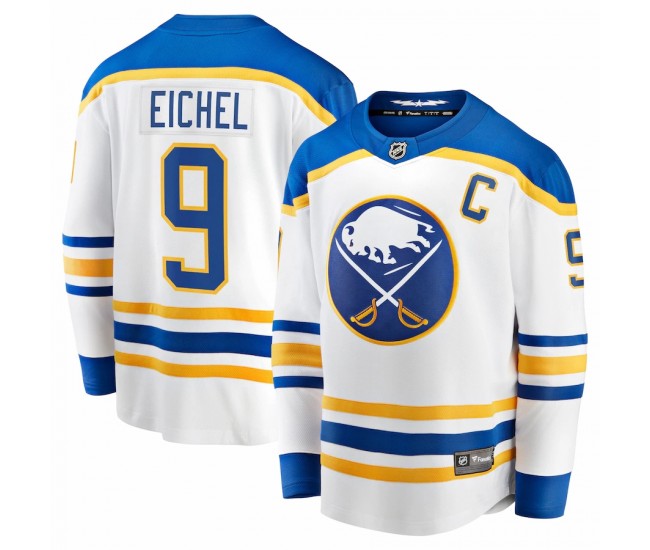 Buffalo Sabres Jack Eichel Men's Fanatics Branded White Away Premier Breakaway Player Jersey