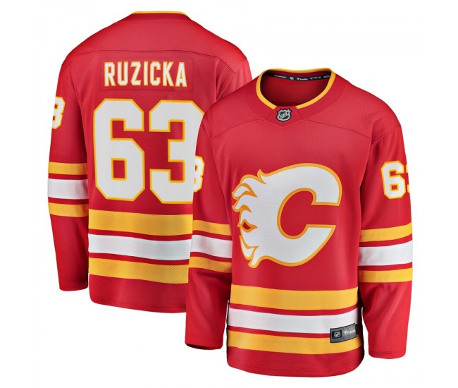 Calgary Flames Adam Ruzicka Men's Fanatics Branded Red Home Breakaway Player Jersey