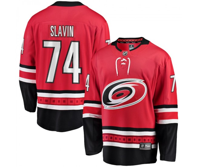 Carolina Hurricanes Jaccob Slavin Men's Fanatics Branded Red Breakaway Player Jersey