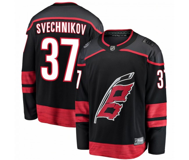 Carolina Hurricanes Andrei Svechnikov Men's Fanatics Branded Black Alternate Premier Breakaway Player Jersey