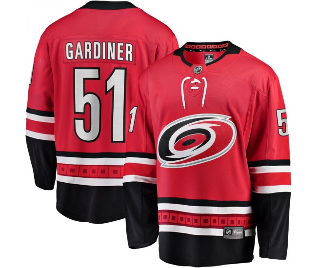 Carolina Hurricanes Jake Gardiner Men's Fanatics Branded Red Home Breakaway Player Jersey