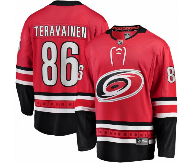 Carolina Hurricanes Teuvo Teravainen Men's Fanatics Branded Red Home Premier Breakaway Player Jersey