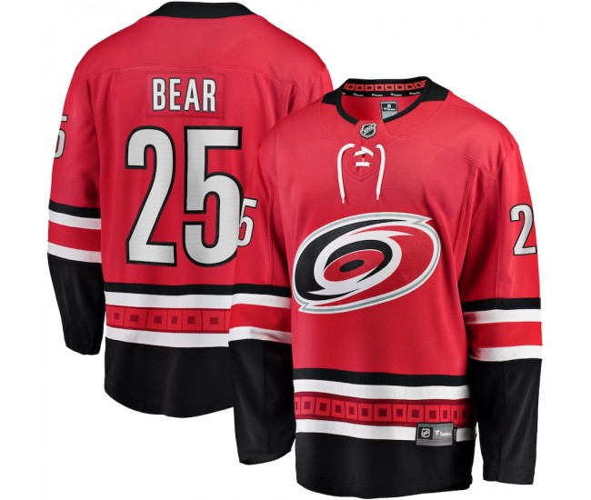 Carolina Hurricanes Ethan Bear Men's Fanatics Branded Red Home Breakaway Player Jersey