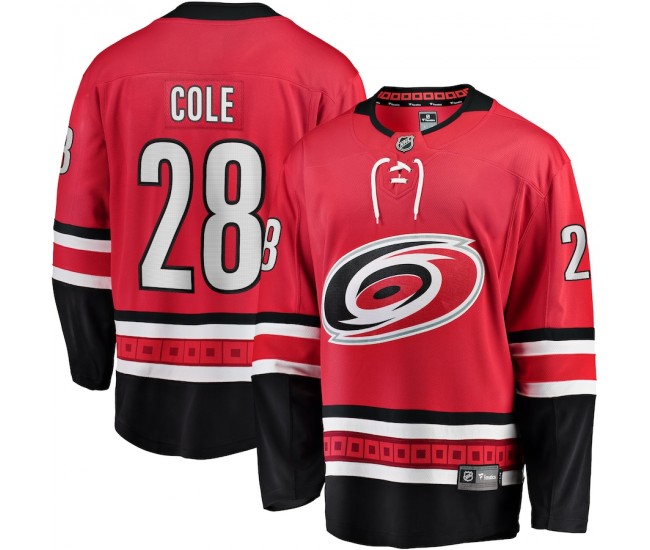 Carolina Hurricanes Ian Cole Men's Fanatics Branded Red Home Breakaway Player Jersey