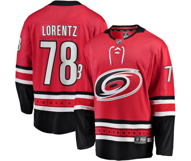 Carolina Hurricanes Steven Lorentz Men's Fanatics Branded Red Home Breakaway Player Jersey