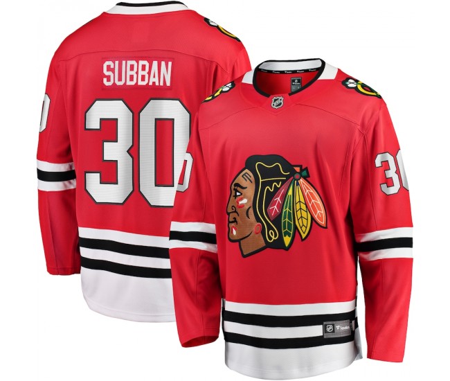 Chicago Blackhawks Malcolm Subban Men's Fanatics Branded Red Breakaway Home Player Jersey