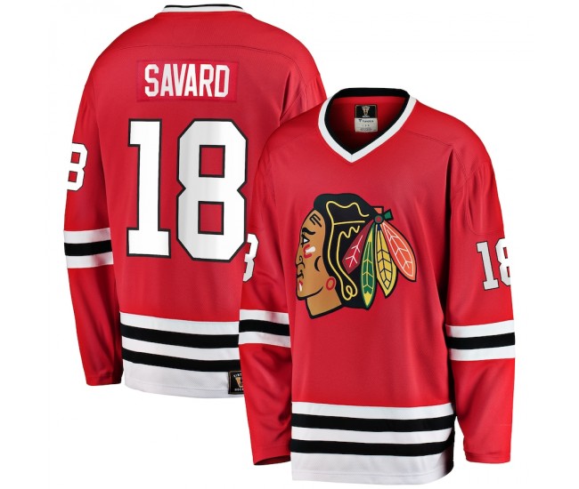 Chicago Blackhawks Denis Savard Men's Fanatics Branded Red Premier Breakaway Retired Player Jersey