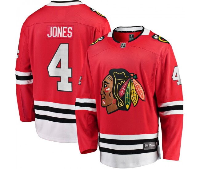 Chicago Blackhawks Seth Jones Men's Fanatics Branded Red Home Breakaway Player Jersey