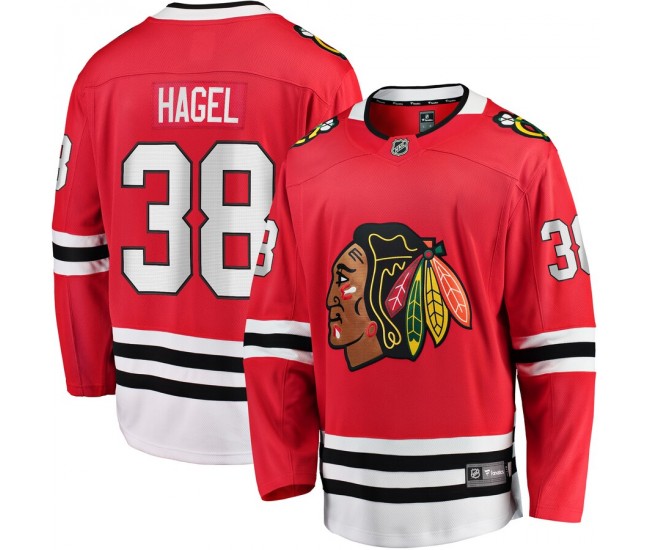 Chicago Blackhawks Brandon Hagel Men's Fanatics Branded Red Home Breakaway Player Jersey