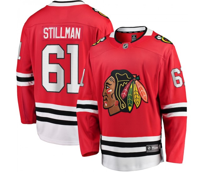 Chicago Blackhawks Riley Stillman Men's Fanatics Branded Red Home Breakaway Player Jersey