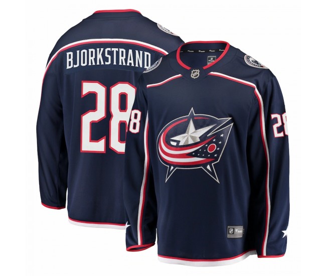 Columbus Blue Jackets Oliver Bjorkstrand Men's Fanatics Branded Navy Breakaway Jersey