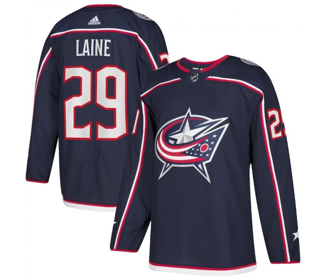 Columbus Blue Jackets Patrik Laine Men's adidas Navy Home Authentic Player Jersey