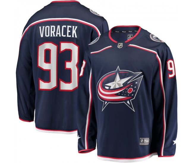 Columbus Blue Jackets Jakub Voracek Men's Fanatics Branded Navy Breakaway Player Jersey