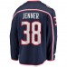 Men's Columbus Blue Jackets Boone Jenner Navy Home Breakaway Player Jersey