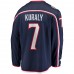 Columbus Blue Jackets Sean Kuraly Men's Fanatics Branded Navy Home Breakaway Player Jersey