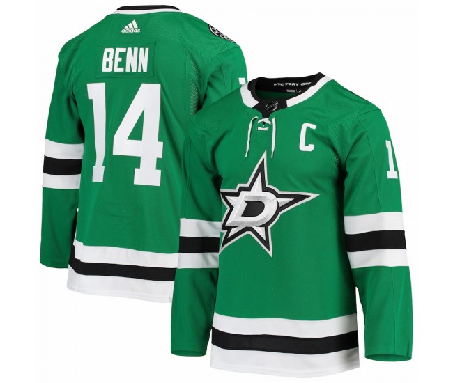 Dallas Stars Jamie Benn Men's adidas Kelly Green Home Captain Patch Primegreen Authentic Pro Player Jersey