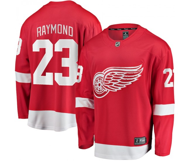 Detroit Red Wings Lucas Raymond Men's Fanatics Branded Red Home Breakaway Player Jersey