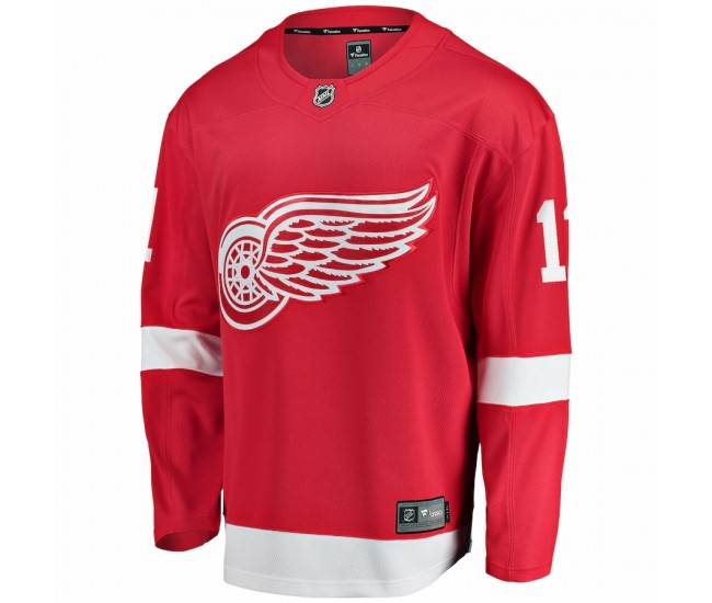 Detroit Red Wings Filip Zadina Men's Fanatics Branded Red Home Breakaway Player Jersey