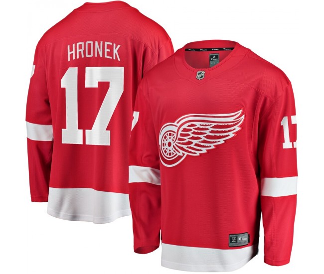 Detroit Red Wings Filip Hronek Men's Fanatics Branded Red Home Breakaway Player Jersey