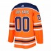 Edmonton Oilers Men's adidas Orange Authentic Custom Jersey