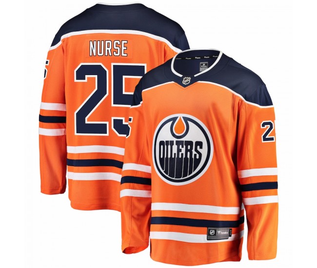 Edmonton Oilers Darnell Nurse Men's Fanatics Branded Orange Breakaway Player Jersey