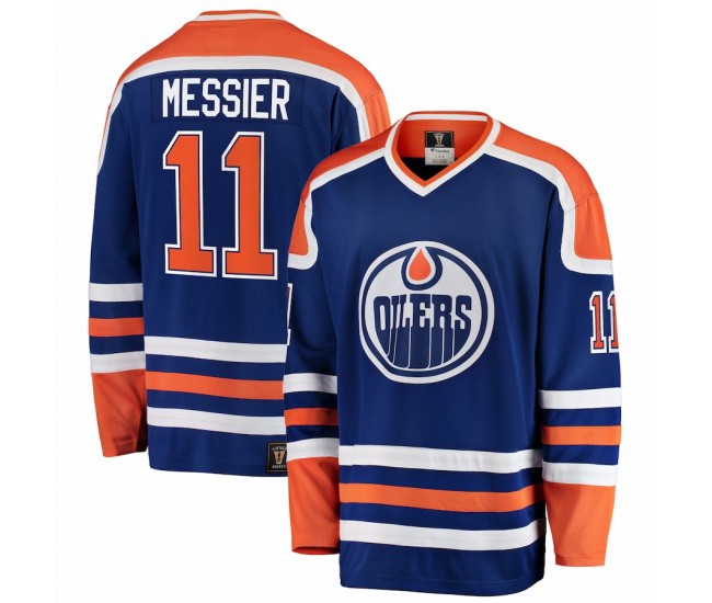 Edmonton Oilers Mark Messier Men's Fanatics Branded Blue Premier Breakaway Retired Player Jersey