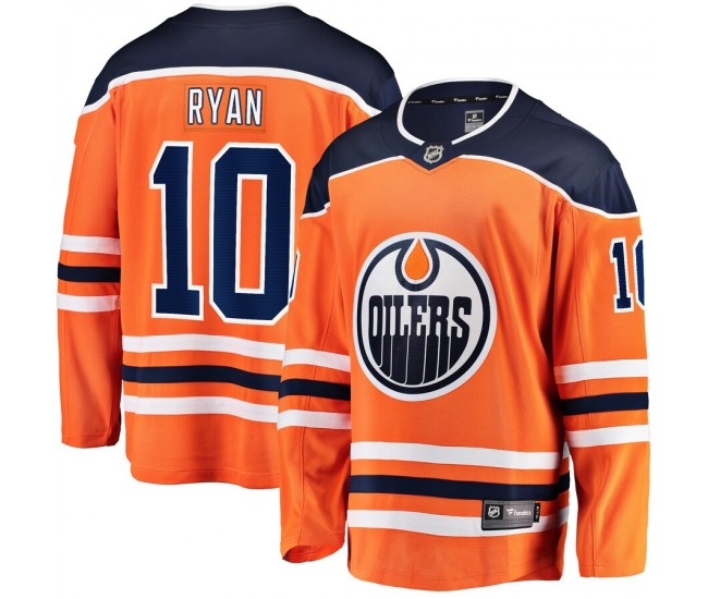 Edmonton Oilers Derek Ryan Men's Fanatics Branded Orange Home Breakaway Player Jersey