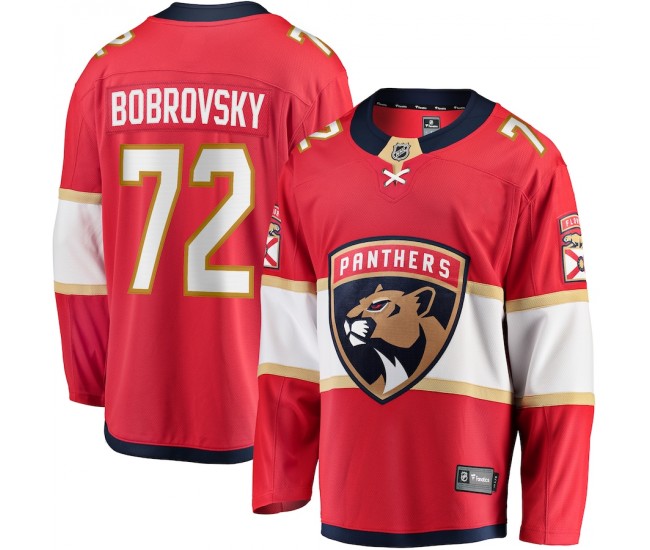 Florida Panthers Sergei Bobrovsky Men's Fanatics Branded Red Breakaway Player Jersey