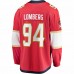 Florida Panthers Ryan Lomberg Men's Fanatics Branded Red Home Breakaway Player Jersey