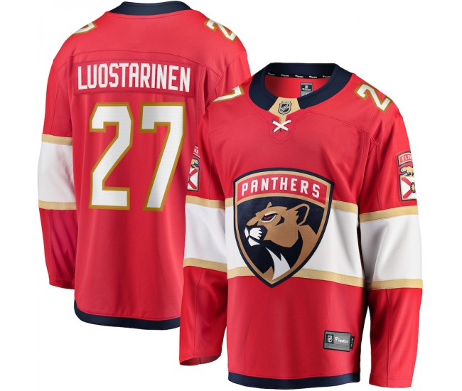 Florida Panthers Eetu Luostarinen Men's Fanatics Branded Red Home Breakaway Player Jersey