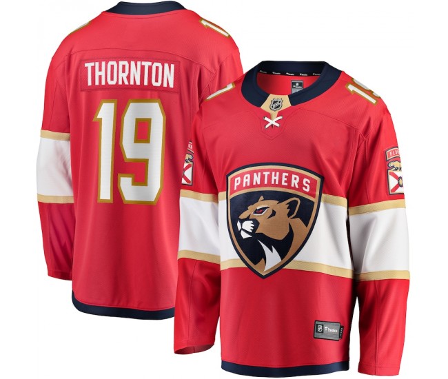 Florida Panthers Joe Thornton Men's Fanatics Branded Red Home Breakaway Player Jersey