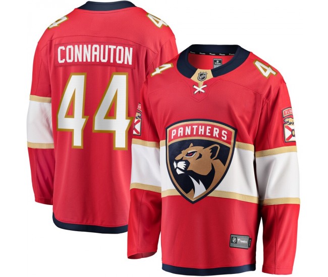 Florida Panthers Kevin Connauton Men's Fanatics Branded Red Home Breakaway Player Jersey