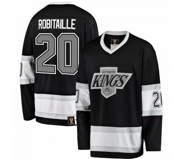 Los Angeles Kings Luc Robitaille Men's Fanatics Branded Black Premier Breakaway Retired Player Jersey