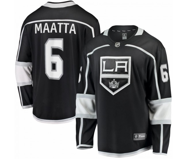 Los Angeles Kings Olli Maatta Men's Fanatics Branded Black Home Breakaway Jersey