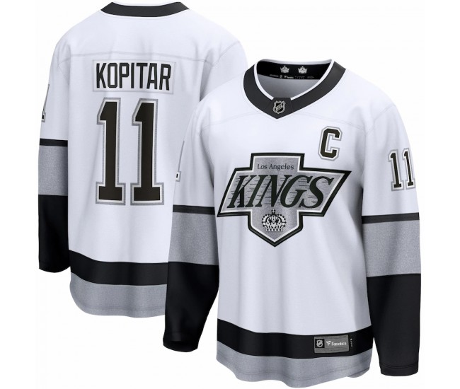 Los Angeles Kings Anze Kopitar Men's Fanatics Branded White Alternate Premier Breakaway Player Jersey