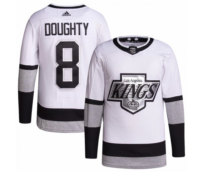 Los Angeles Kings Drew Doughty Men's adidas White 2021/22 Alternate Primegreen Authentic Pro Player Jersey