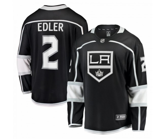 Los Angeles Kings Alexander Edler Men's Fanatics Branded Black Home Breakaway Player Jersey