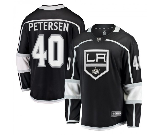 Los Angeles Kings Cal Petersen Men's Fanatics Branded Black Home Breakaway Player Jersey