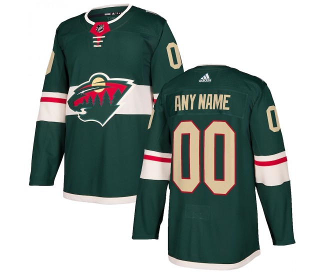 Minnesota Wild Men's adidas Green Authentic Custom Jersey