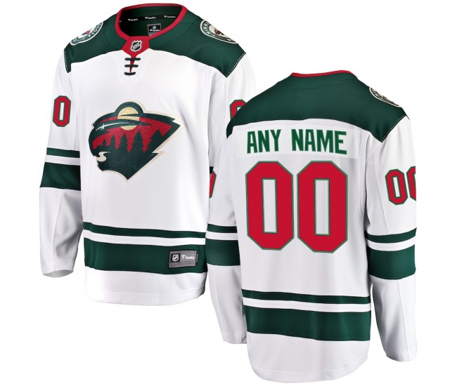 Minnesota Wild Men's Fanatics Branded White Away Breakaway Custom Jersey