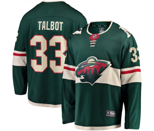 Minnesota Wild Cam Talbot Men's Fanatics Branded Green Breakaway Player Jersey