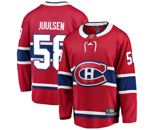 Montreal Canadiens Noah Juulsen Men's Fanatics Branded Red Breakaway Player Jersey