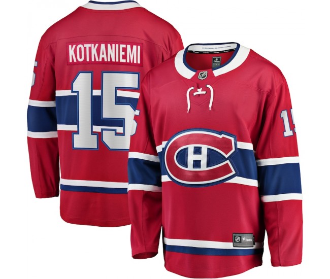 Montreal Canadiens Jesperi Kotkaniemi Men's Fanatics Branded Red Home Breakaway Player Jersey