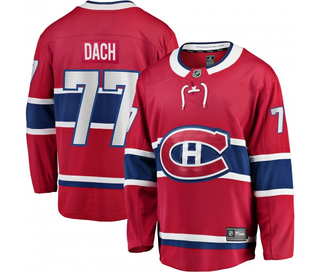 Montreal Canadiens Kirby Dach Men's Fanatics Branded Red Home Breakaway Player Jersey