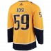 Nashville Predators Roman Josi Men's adidas Gold Home Primegreen Authentic Pro Player Jersey